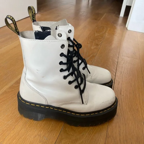 White Jadon Doc Martens - Picture 5 of 6